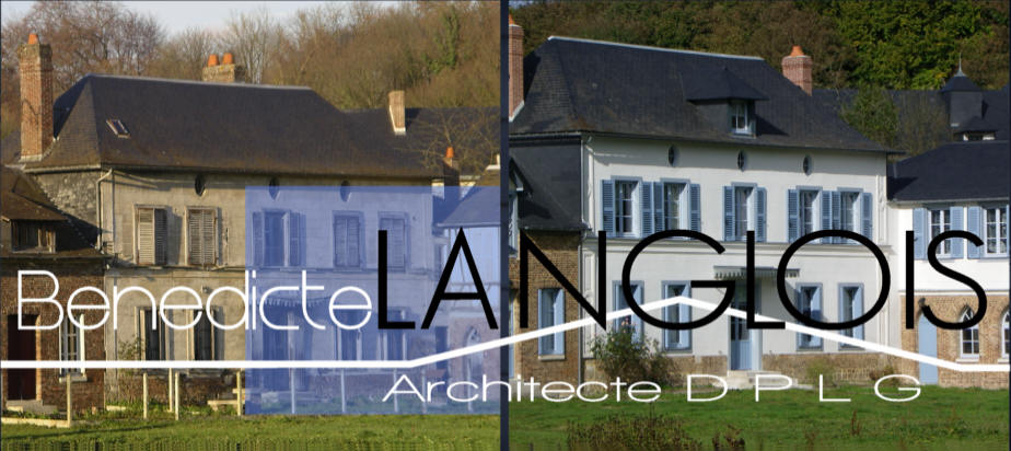 Rnovation d'un ensemble immobilier label fondation du patrimoine par l'architecte benedicte Langlois en haute normandie