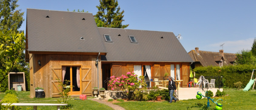 Maison familliale à ossature bois dans les environs de Rouen